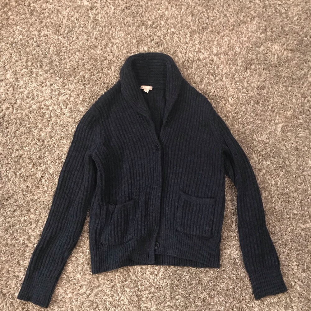 Blue button down Gap cardigan